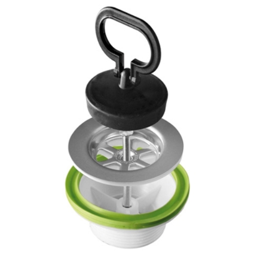 PILETTA SIMPLEX CON TAPPO MANIGLIA BONOMINI 1"1/4 - Diam. totale 66 mm BONOMINI