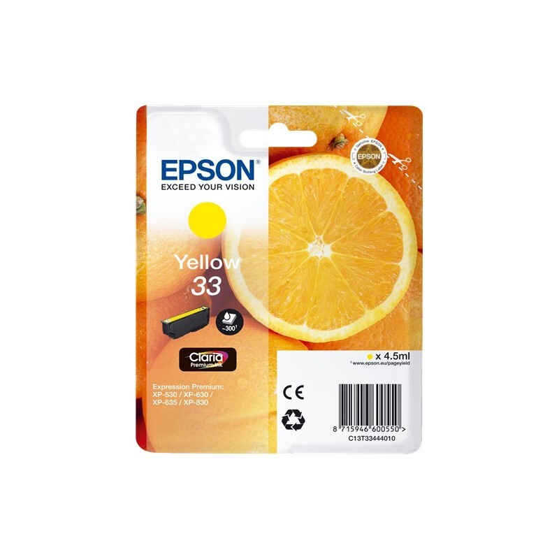 EPSON T3344 GIALLA C13T33444010 CARTUCCIA ORIGINALE PER EPSON EXPRESSION PREMIUM