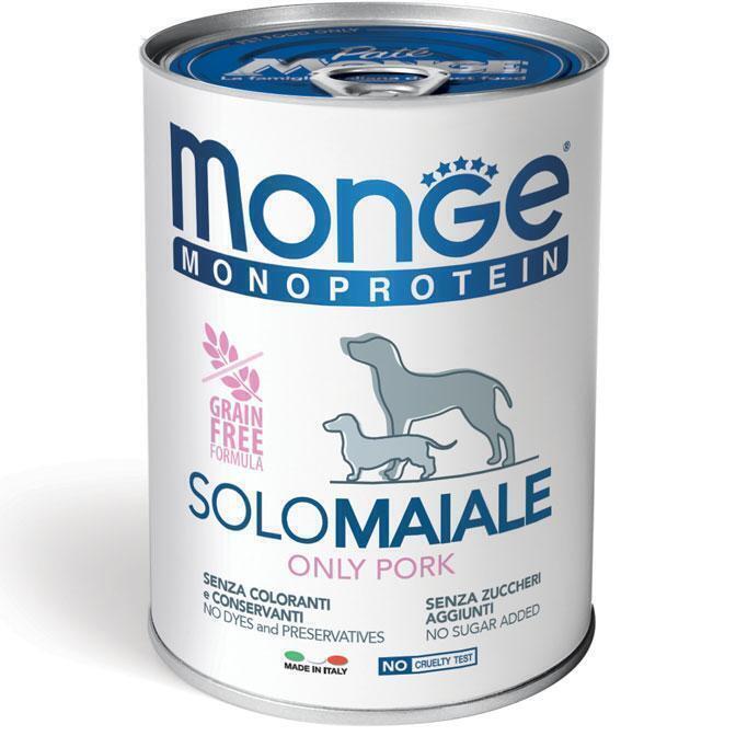 Monge monoprotein paté solo maiale 400gr