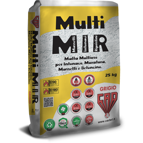 Malta Muratura per pietre Fibrorinzorzata massetti, intonaci, betoncino da 25 kg