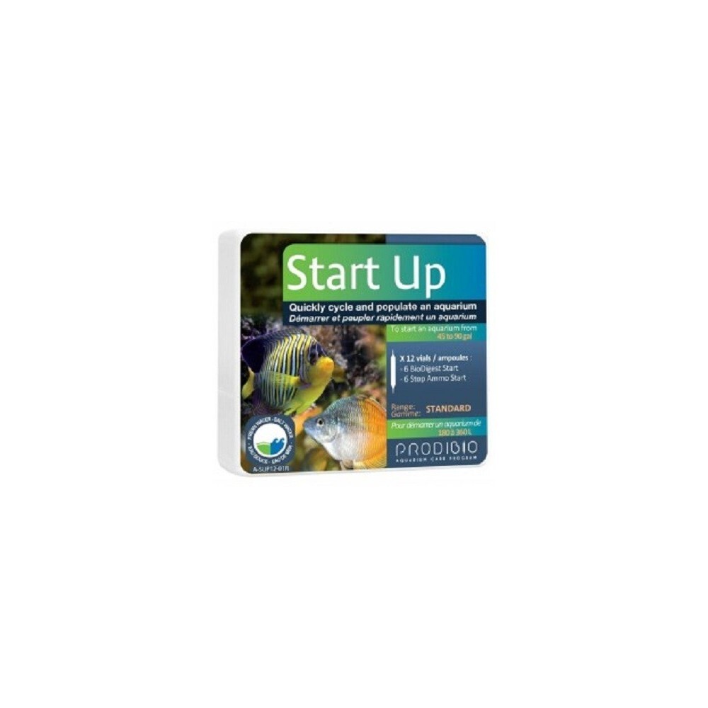Prodibio Start up 6 fiale - batteri anti ammoniaca per acquario dolce e marino