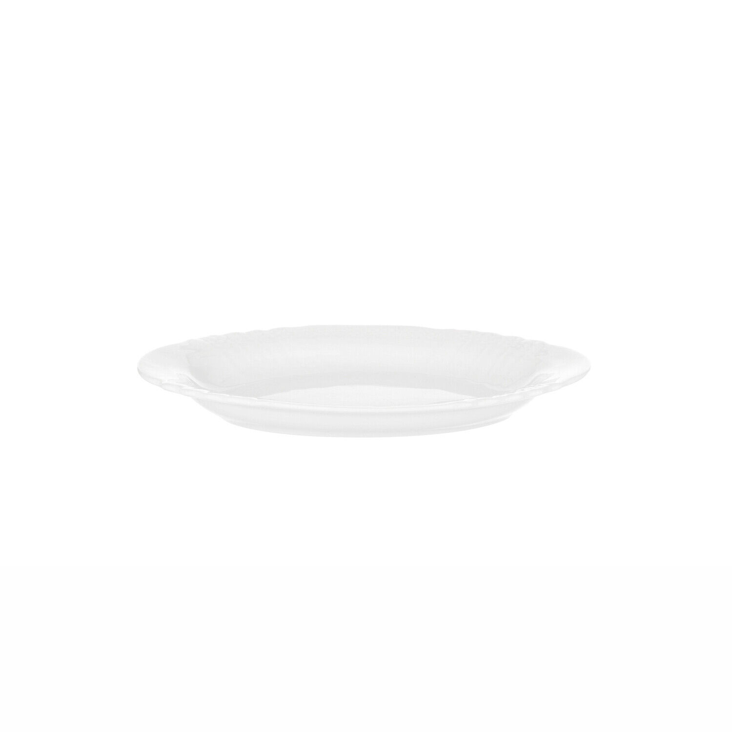 Piatto ovale in porcellana, da 20 cm bianco Tavola