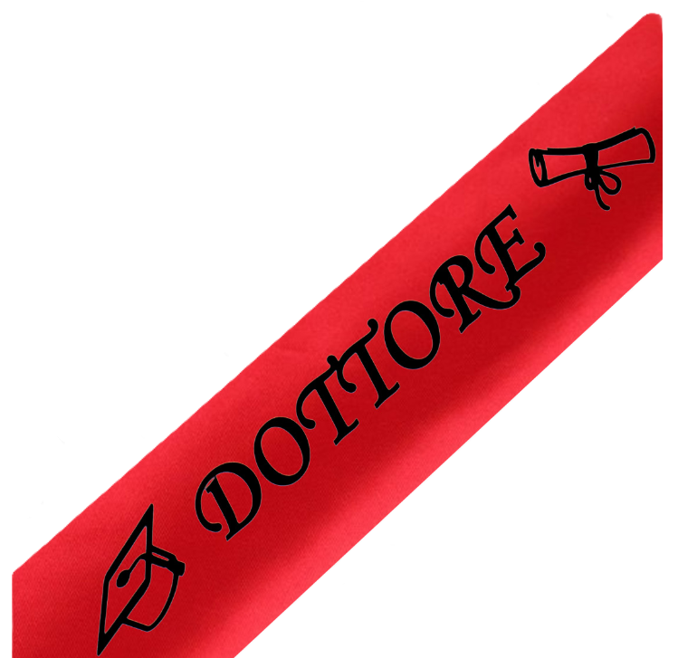 Fascia Laurea Dottore 10x76cm
