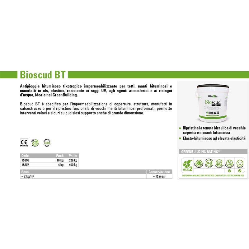 IMPERMEABILIZZANTE KERAKOLL BIOSCUD BT 4KG