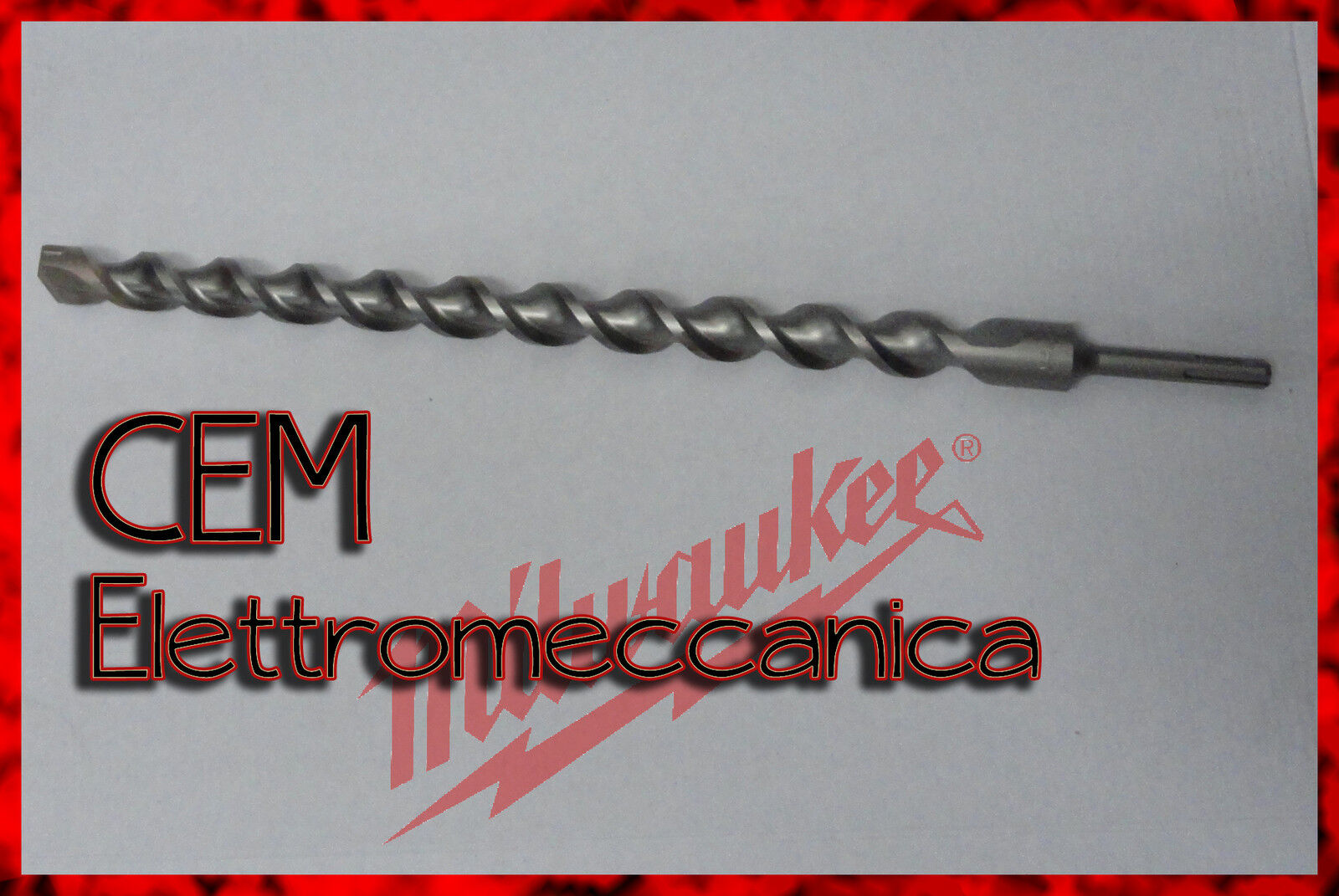 Punta SDS plus 2 taglienti Milwaukee Edilizia 18mm 200mm (x bosch hilti makita)