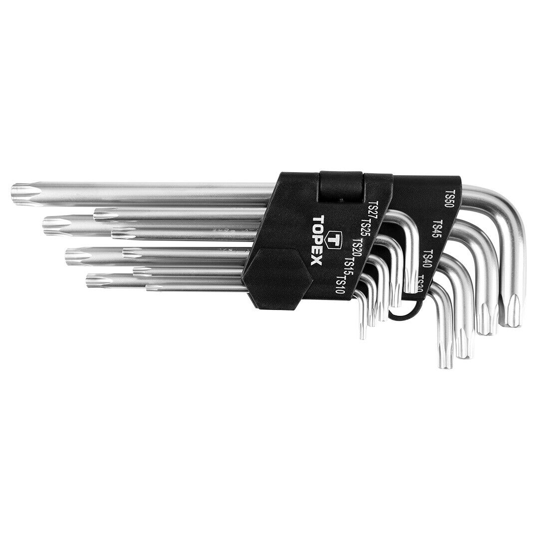 Chiavi pentagono TS10-50, set di 9 pezzi.