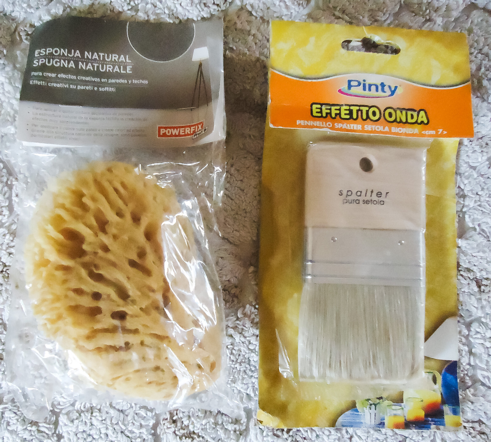 Pennello Spalter Pura Setola+Spugna Naturale Effetti Creativi su Pareti Soffitti