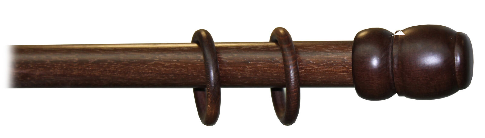 BASTONE A STRAPPO D. MM.35 NOCE SCURO CM.240  PZ 1,0
