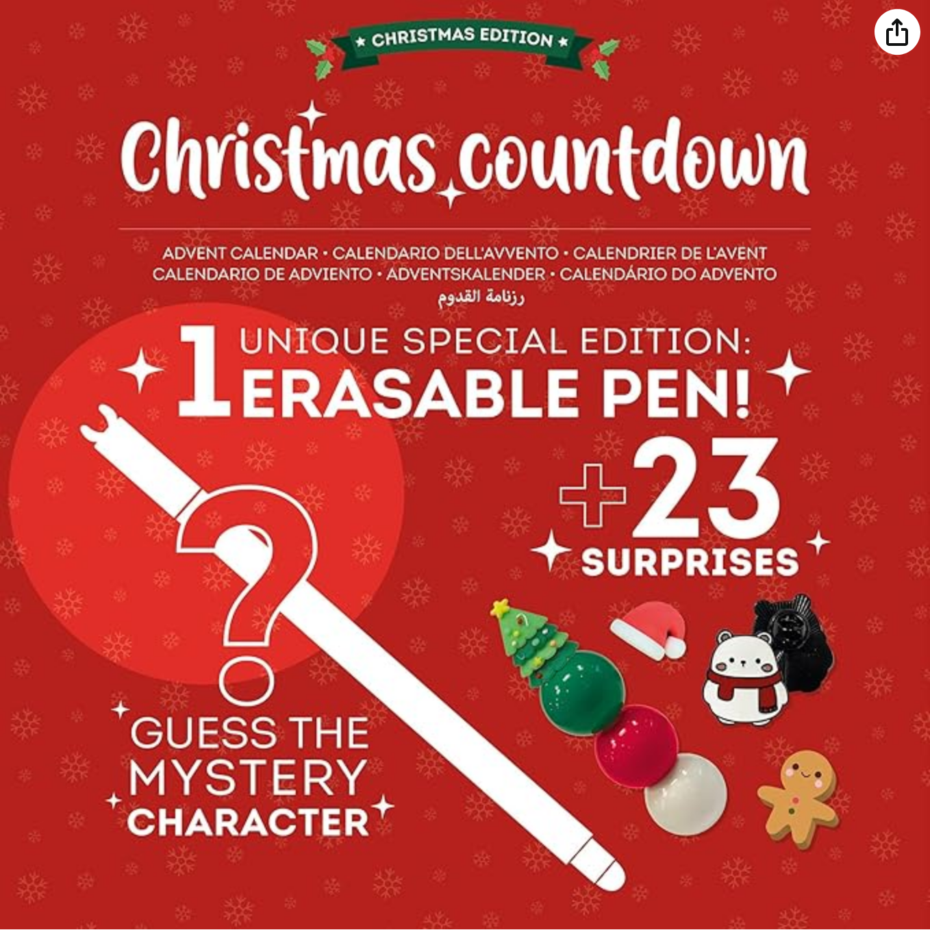 LEGAMI penna Yeti Erasable Pen Limited Edition - Calendario dell'Avvento 2024