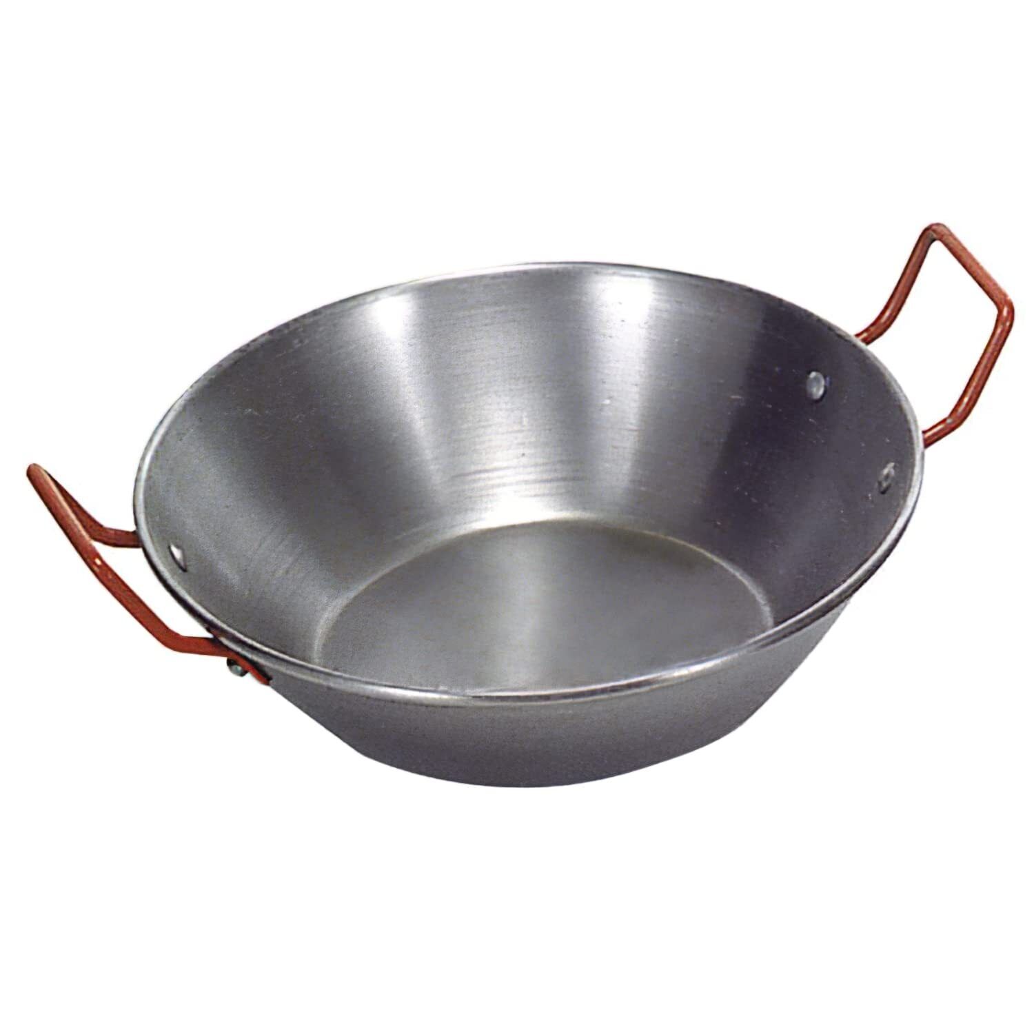 Friggere pan di Spagna paella D = 50 cm acciaio lucido 18Liter