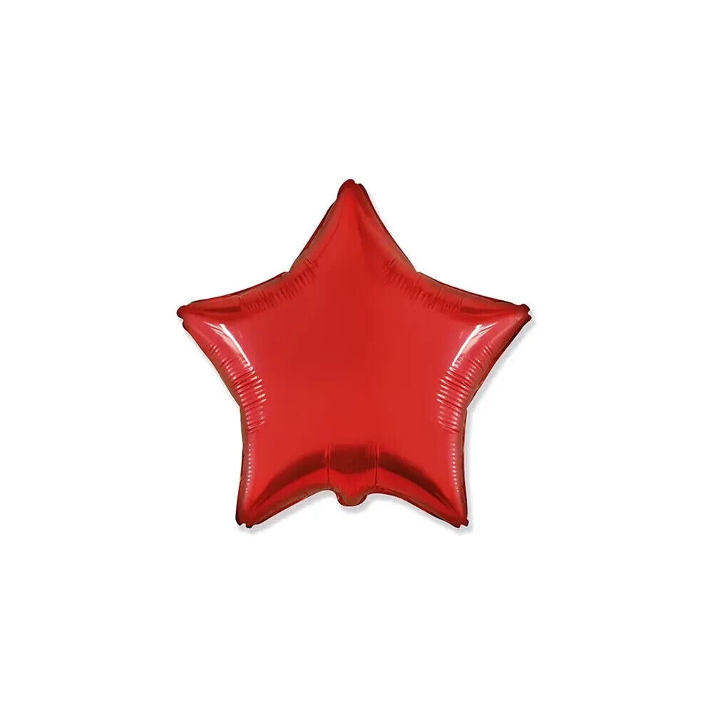 Palloncino Stella Rosso standard shape 18" (45cm) in mylar, 1pz.