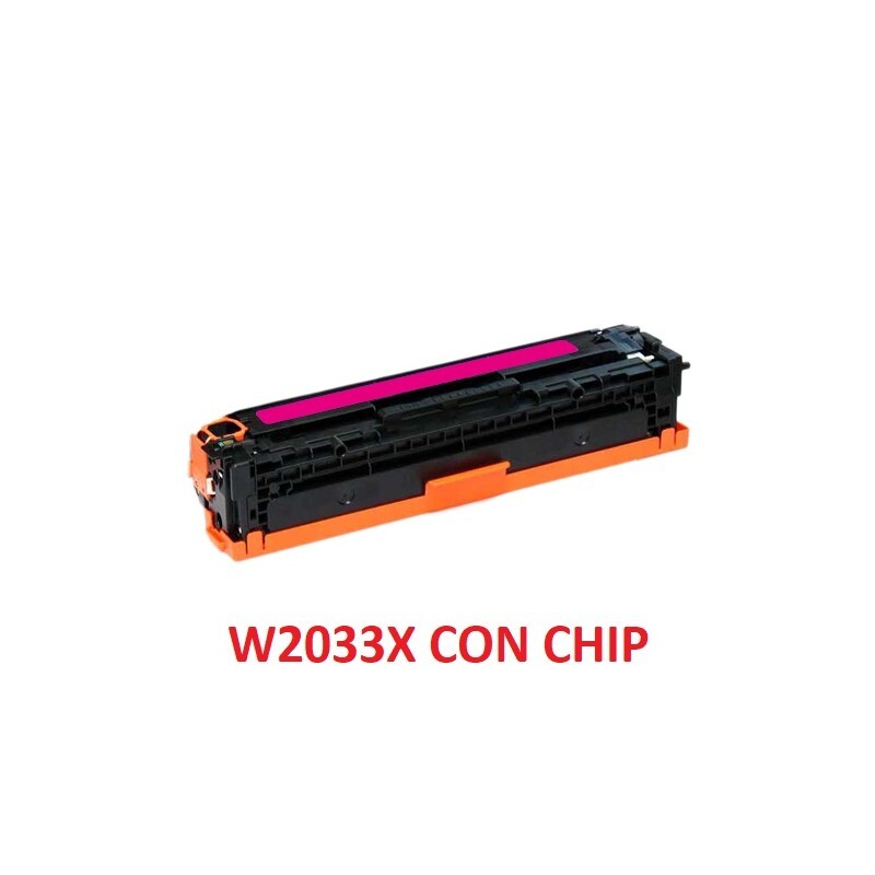 TONER W2033X MAGENTA CON CHIP COMPATIBILE 415X PER HP Color LaserJet Pro M454 ,M