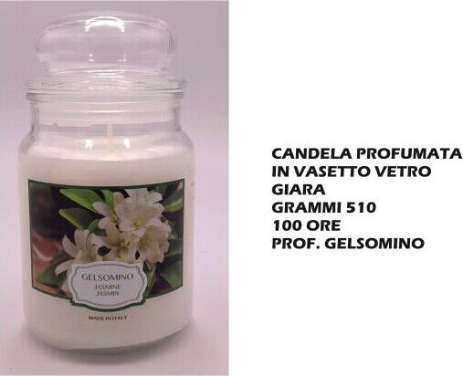 Cereria Muto Italo Candela Profumata In Vetro Gr.510 100 Ore Gelsomino CN029996