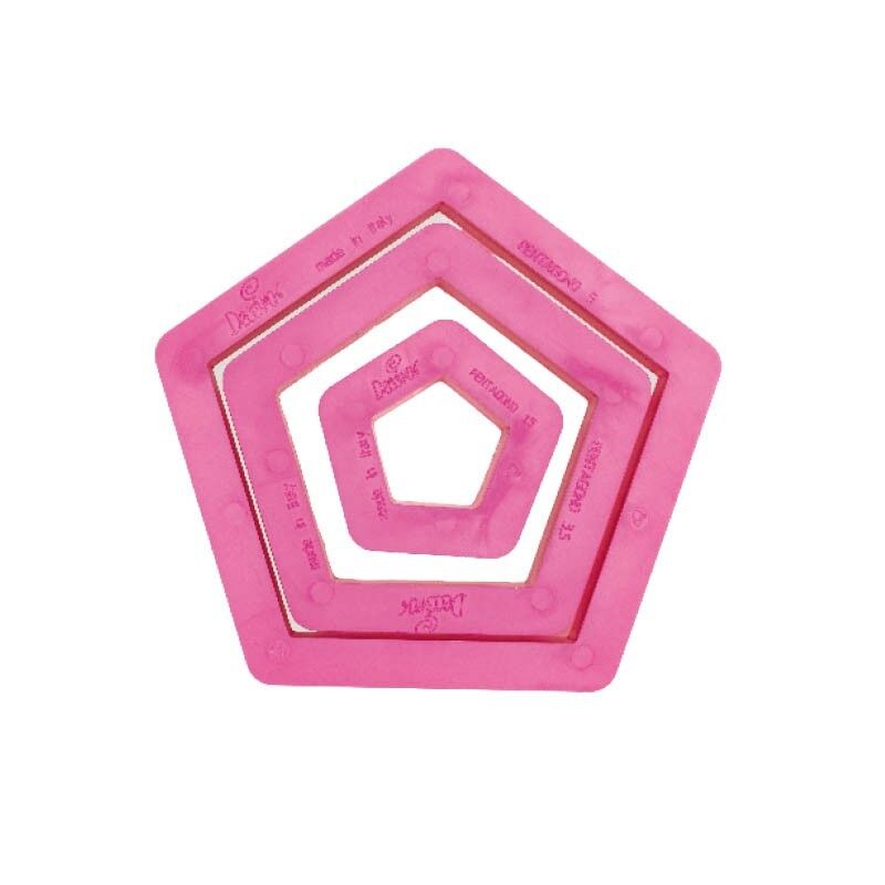 Decora Tagliapasta pentagono set 3 stampi forme taglia pasta biscotti - Rotex