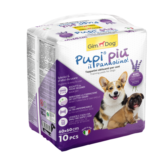 Tappetini Assorbenti Gimborn - PUPI PIU' CON LAVANDA 60X60 - 10PZ
