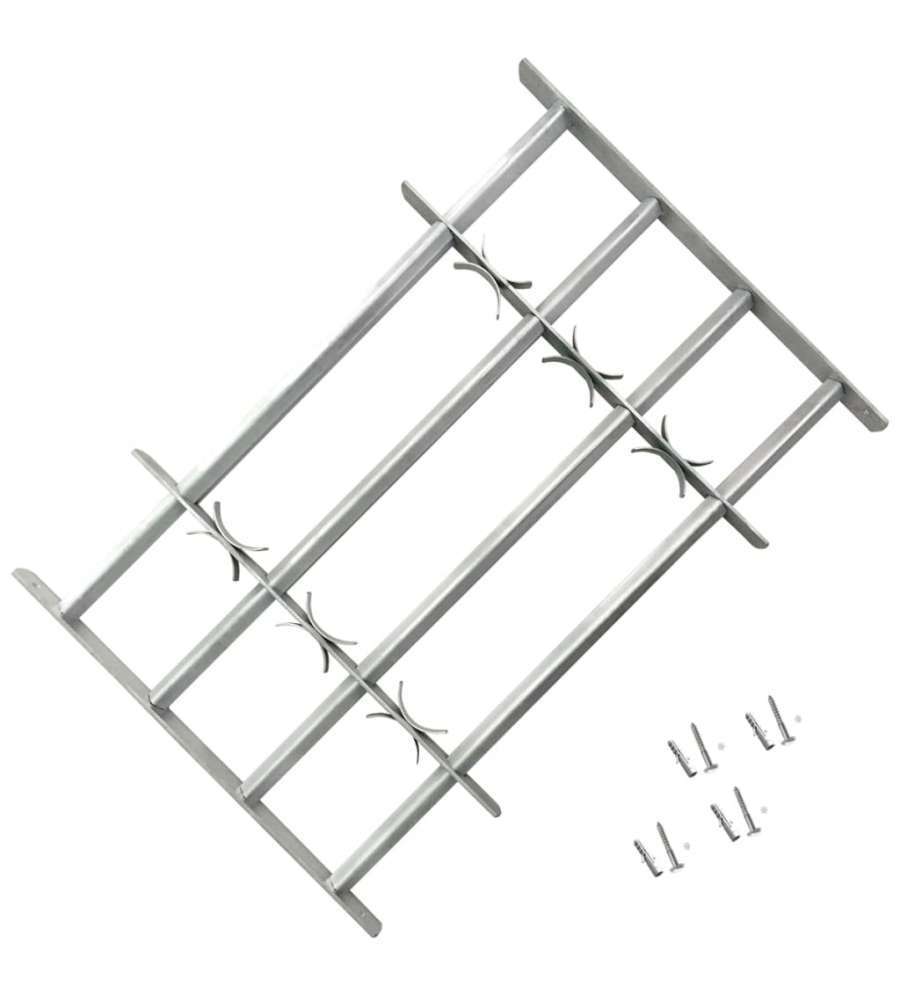 Grate per Finestre Regolabili 4 Barre Trasversali 700-1050 mm