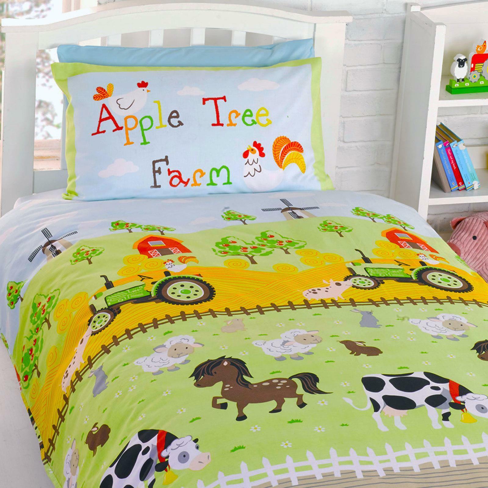Apple Albero Fattoria Junior Lettino Letto Copripiumino Nuovo Cortile