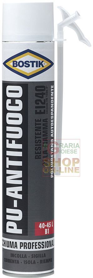 32297 BOSTIK SCHIUMA POLIURETANICA PU ANTIFUOCO B1-EI240 ML. 750