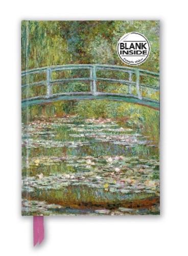 Claude Monet: Bridge over a Pond of Water Lilies (Foiled Blank Journal)
