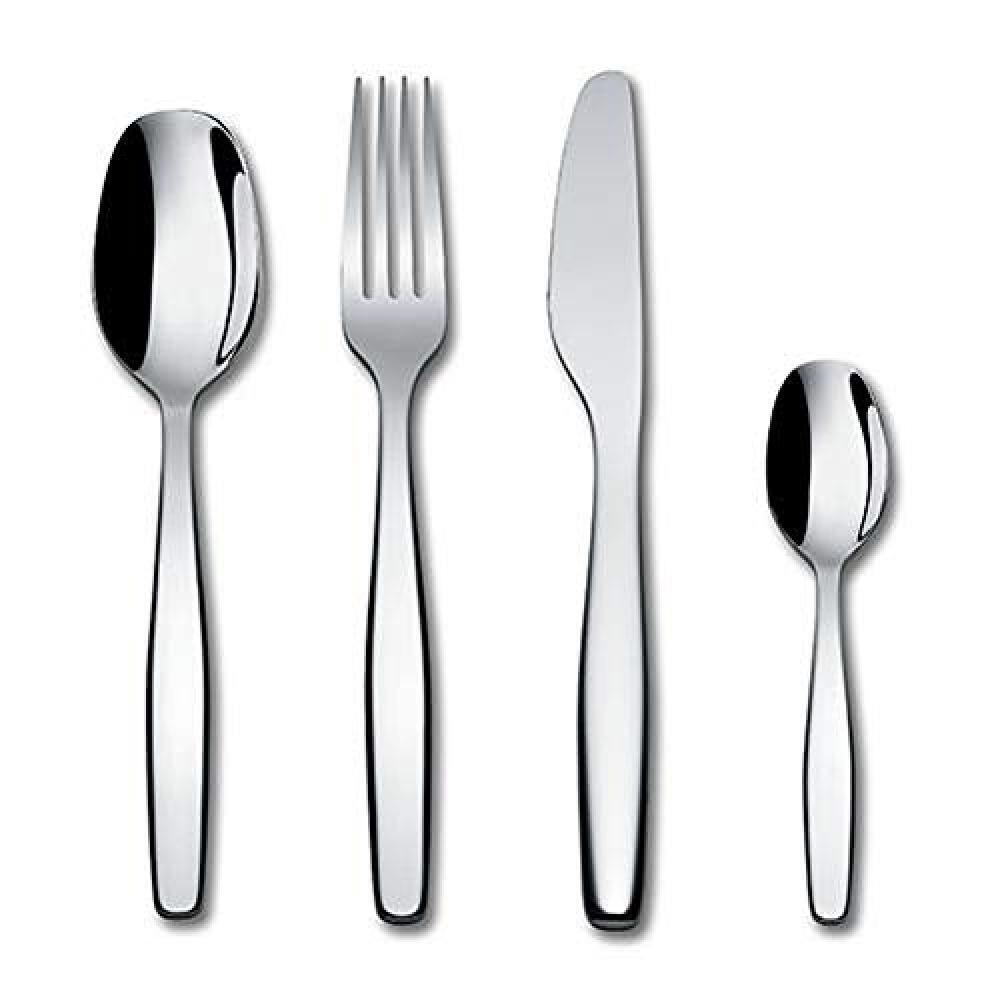 (TG. NA) Alessi ANF06S24 Itsumo Cutlery set 24 pieces, Steel - NUOVO