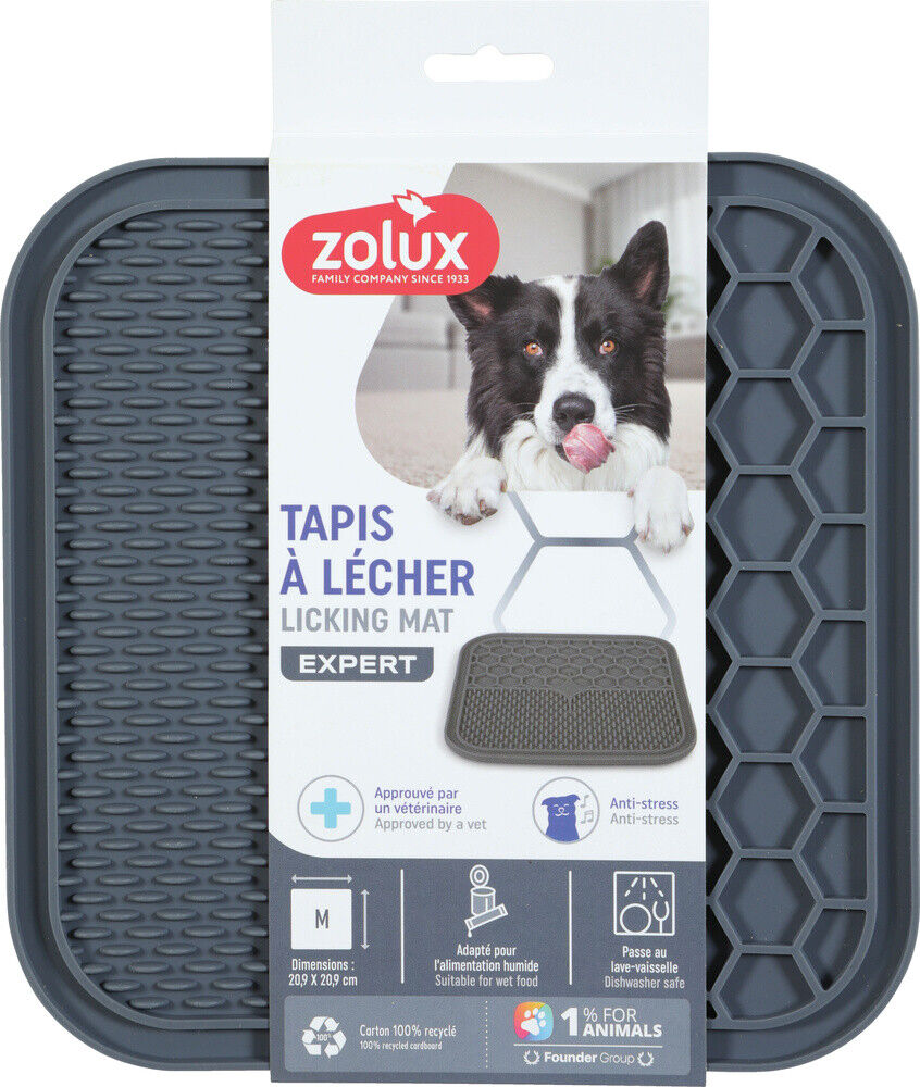 Zolux tappetino Licking Mat grigio 21x21cm