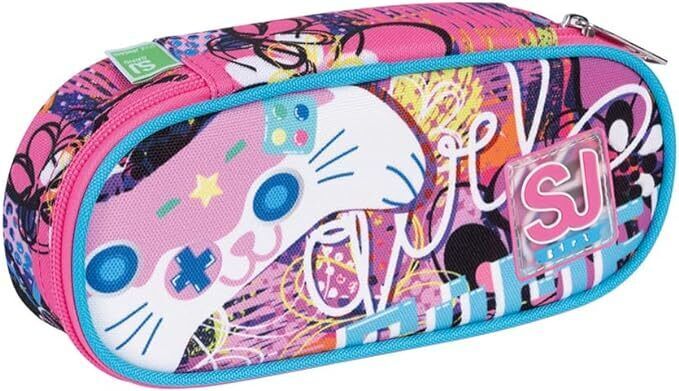 SJ Gang Portapenne Scuola Bambina Round Plus GLEAMLED GIRL