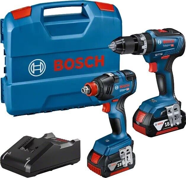 BOSCH TRAPANO + AVVITATORE A BATTERIA GDX 18V-200 + GSB 18V-55 KIT