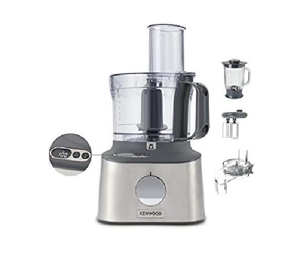 Kenwood Multipro Compact Plus Food Processor, 2 Velocità, Funzione Pulse, Ciotol