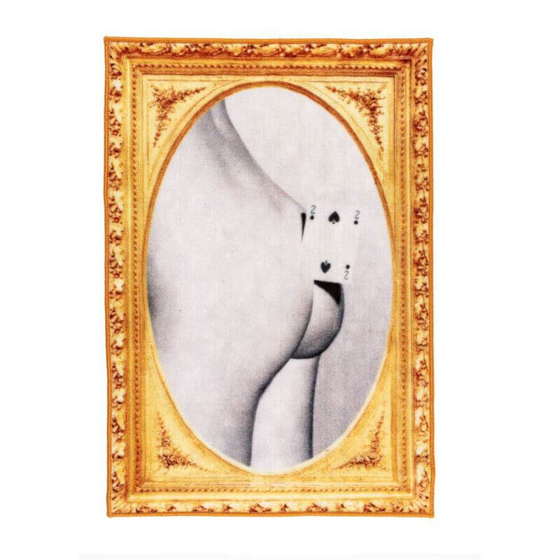 Seletti Tappeto 60x90cm "Two of Spades"