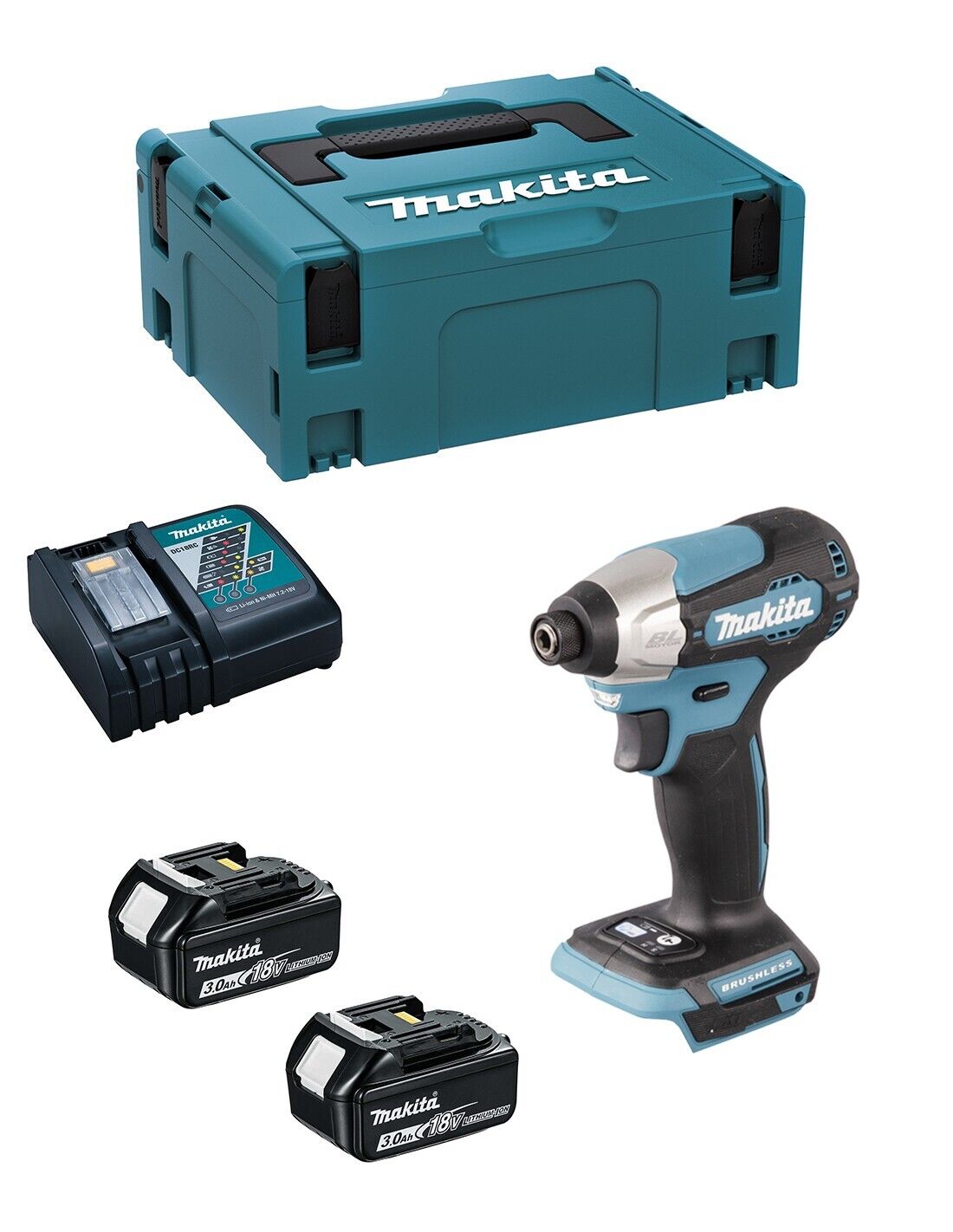 Makita avvitatore ad impulsi  dtd157rfj (2 x 3,0.. 0088381738651