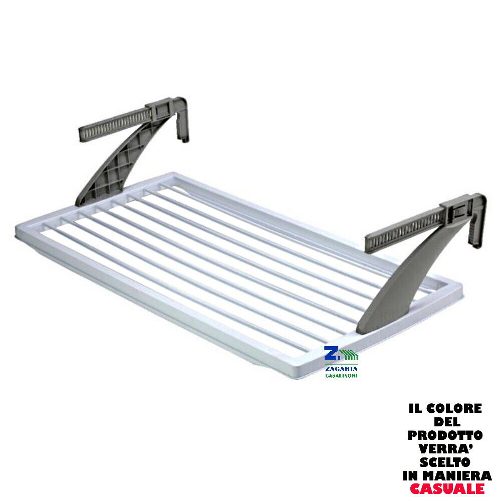 STENDINO DA BALCONE BAGNO ROULOTTE REGOLABILE DA CM 3 MAX CM 20 VARI COLORI