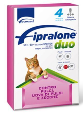 36121 FIPRALONE DUO SPOT ON GATTO ANTIPARASSITARIO PER GATTI PZ. 4