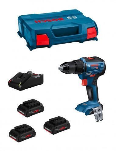 Trapano Avvitatore BOSCH GSR 18V-55 (3 x 4,0 Ah ProCORE + GAL18V-40 + L-Case)