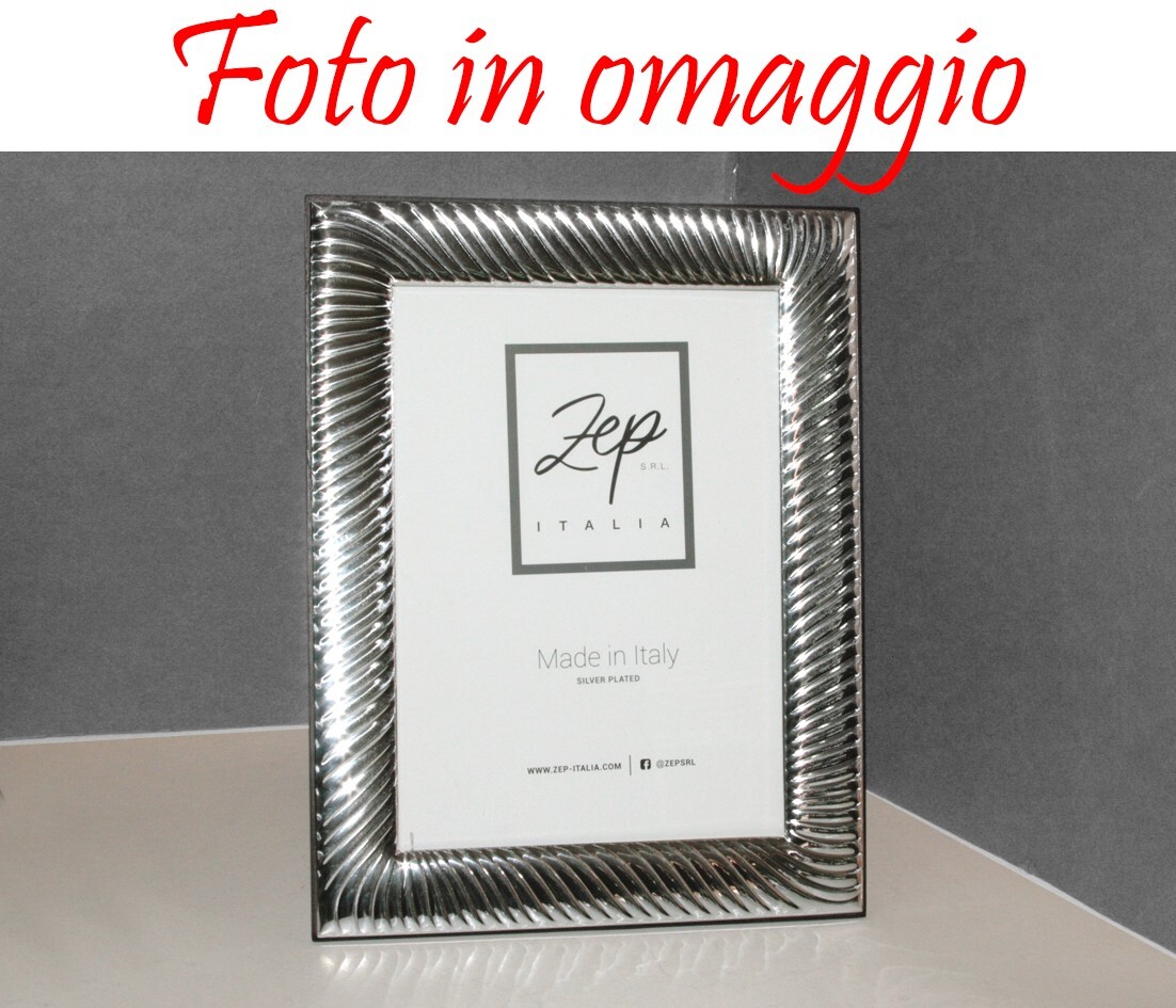 Cornice portafoto 13x18 in silver plated + Foto  in omaggio