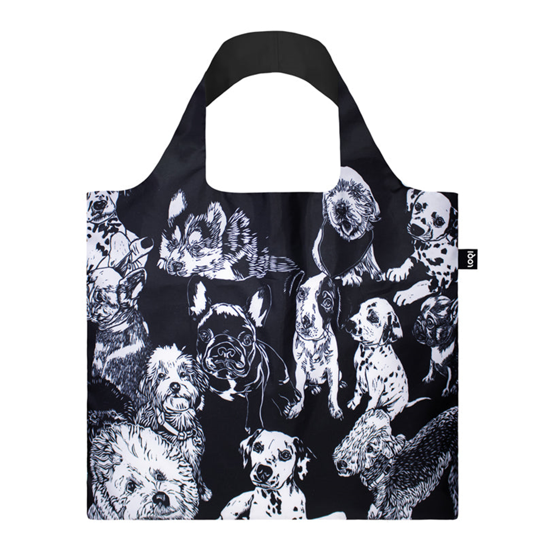 Borsa Shopper Richiudibile Reciclabile  Dogs Red Poppy Bee | Loqi