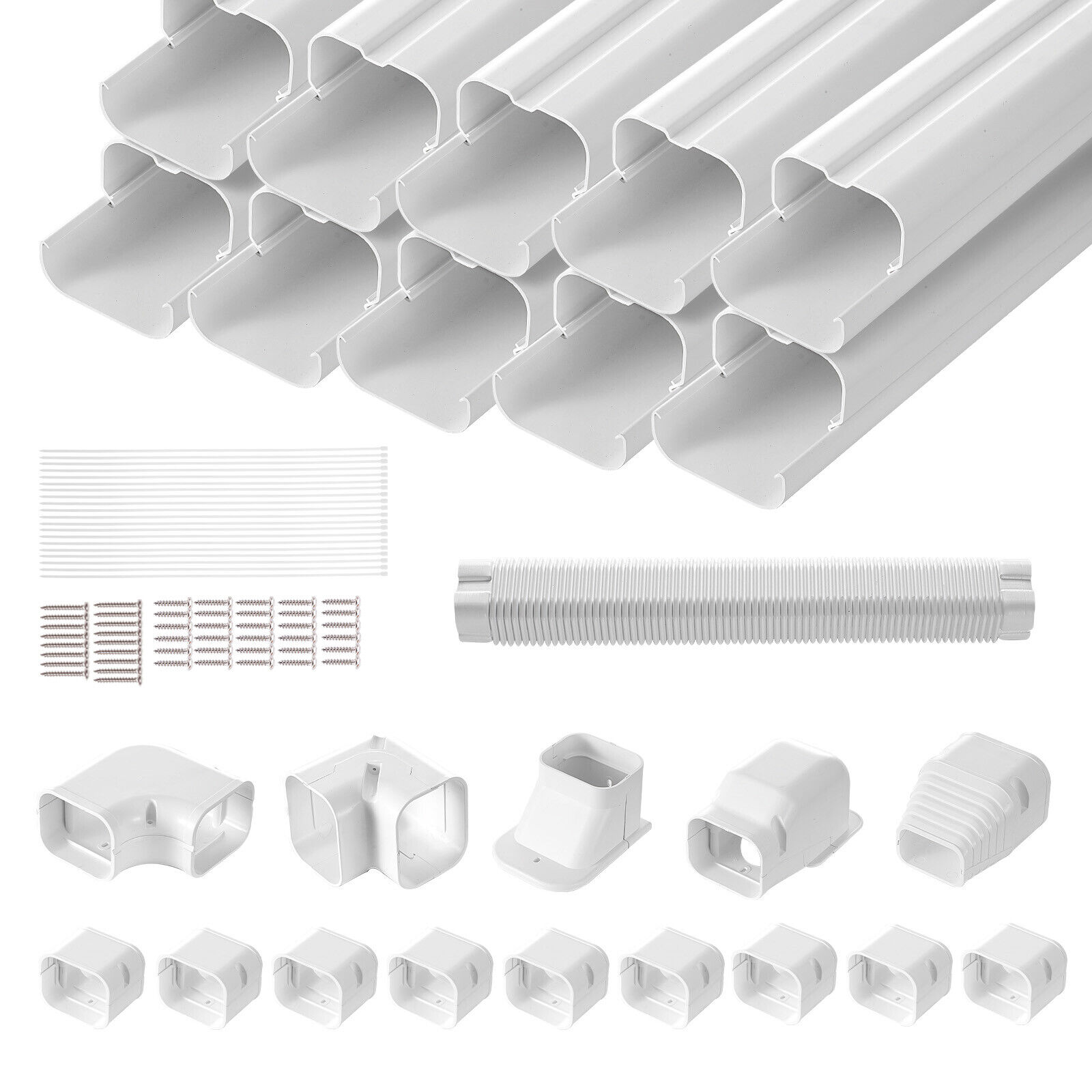 VEVOR Line Kit Copertura 75mm 5400mm per Mini Climatizzatore Centrale Split PVC