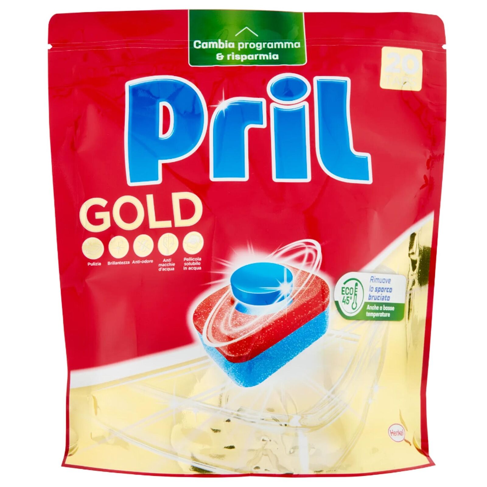 PRIL GOLD TABS CAPS PER LAVASTOVIGLIE 20 PZ