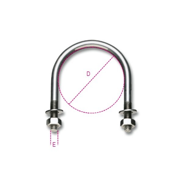 42207 Robur Collari per sostegno tubazioni acciaio inox 3/4 SX27