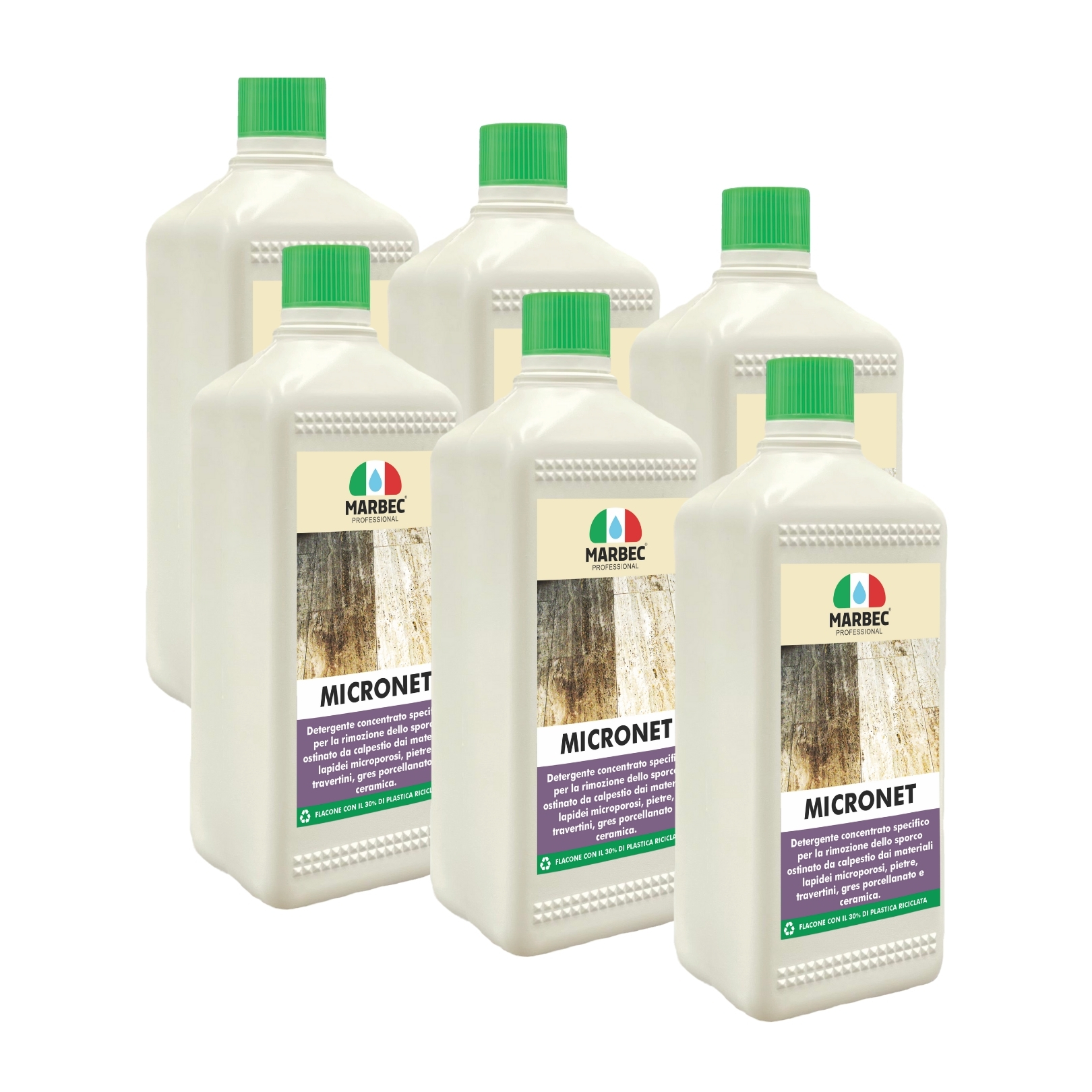Detergente pavimenti gres porcellanato, pietre microporose e ceramica MICRONET