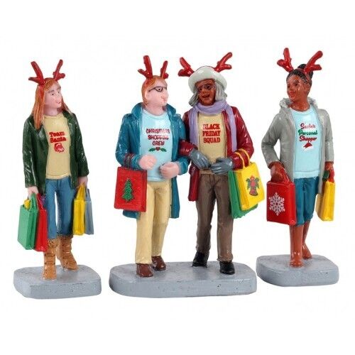 Lemax Villaggio di Natale Girls Christmas shopping Trip 3 pezzi