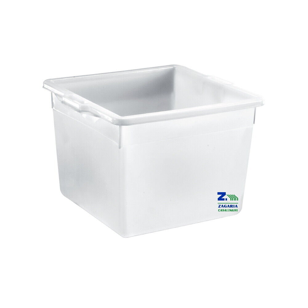 CESTA CESTONE CONTENITORE QUADRATO BIANCO CM 50X50X36 H - LT. 70
