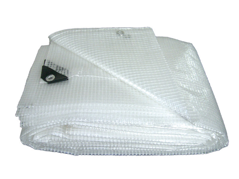 Utilia telo retinato multiuso in pvc col. bianco mt. 1,5x3 - Utilia