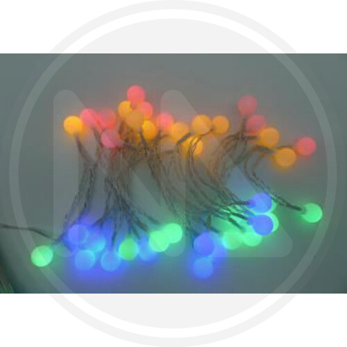 Catena a batteria luminosa 40 led MULTICOLOR Interno/Esterno LUCI ALBERO NATALE