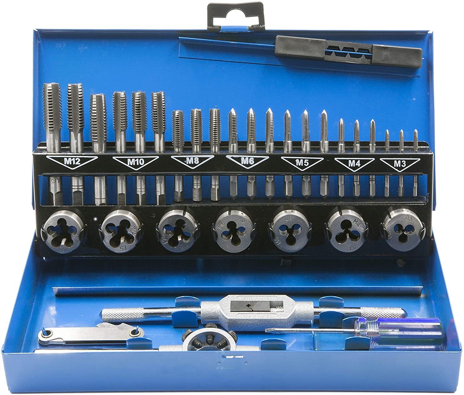 KRINO START VALIGETTA ASSORTIMENTO A FILETTARE MASCHI FILIERE M 3-12 32 PEZZI