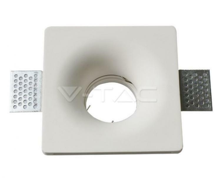 V-TAC PORTAFARETTO DA INCASSO IN GESSO QUADRATO GU10 VT-714 3674