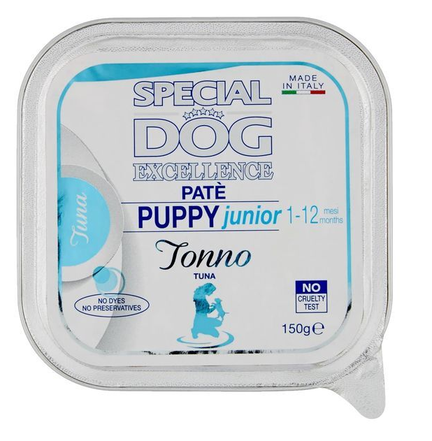 SPECIAL DOG - EXCELLENCE PATE' CANI JUNIOR 1-12 MESI AL TONNO 150GR