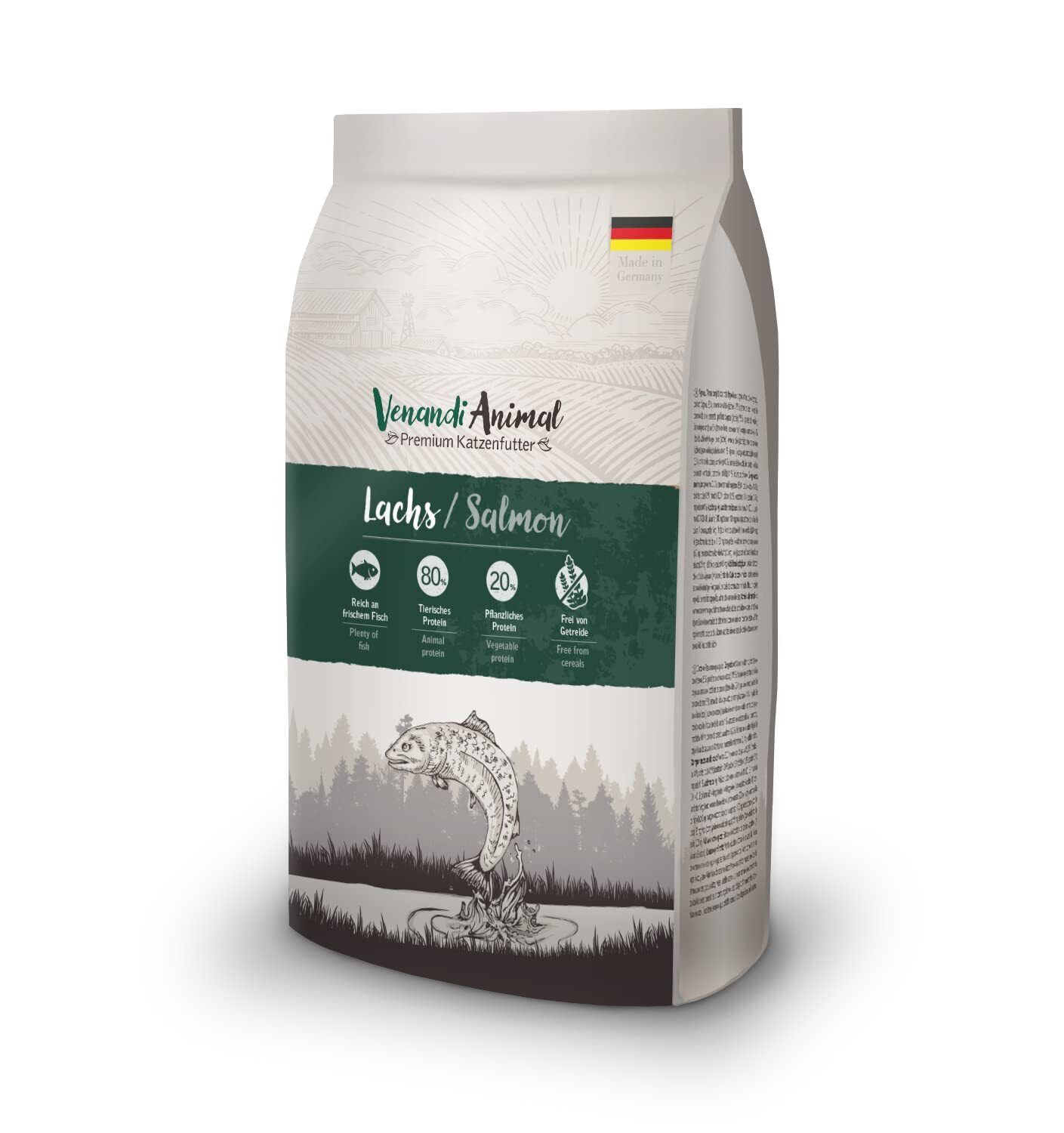 Venandi Animal Salmone come Mangime Secco Senza Cereali 1500 g