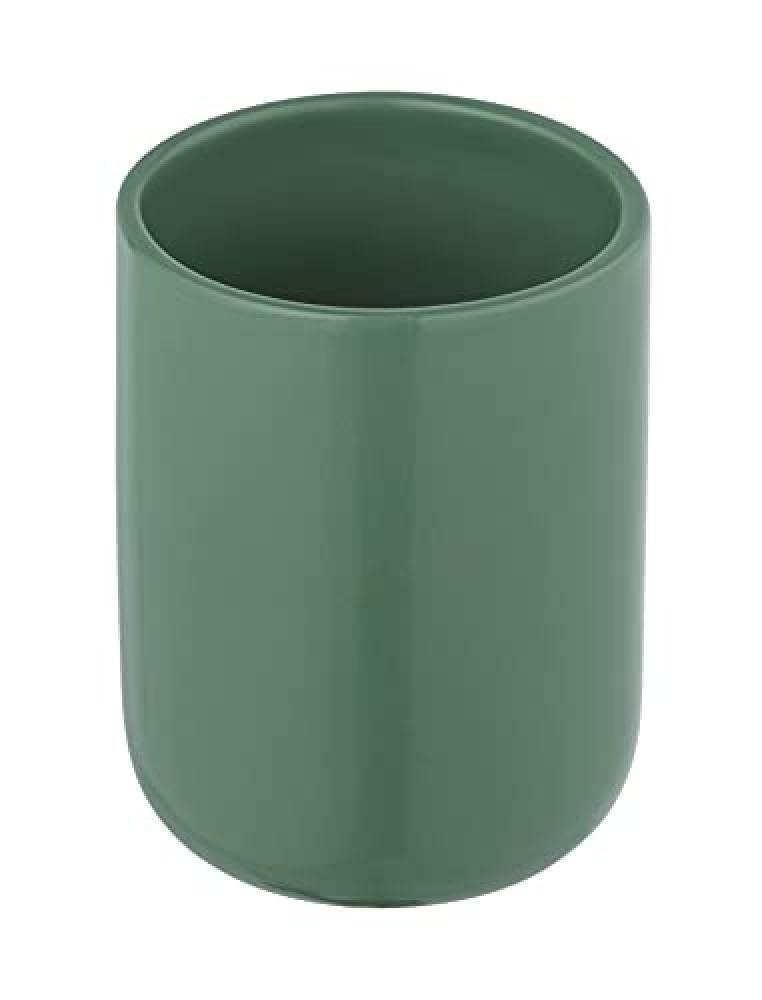 (TG. 7.6 x 10 x 7.6 cm) Allstar, Portaspazzolino Olinda, colore verde, accessori