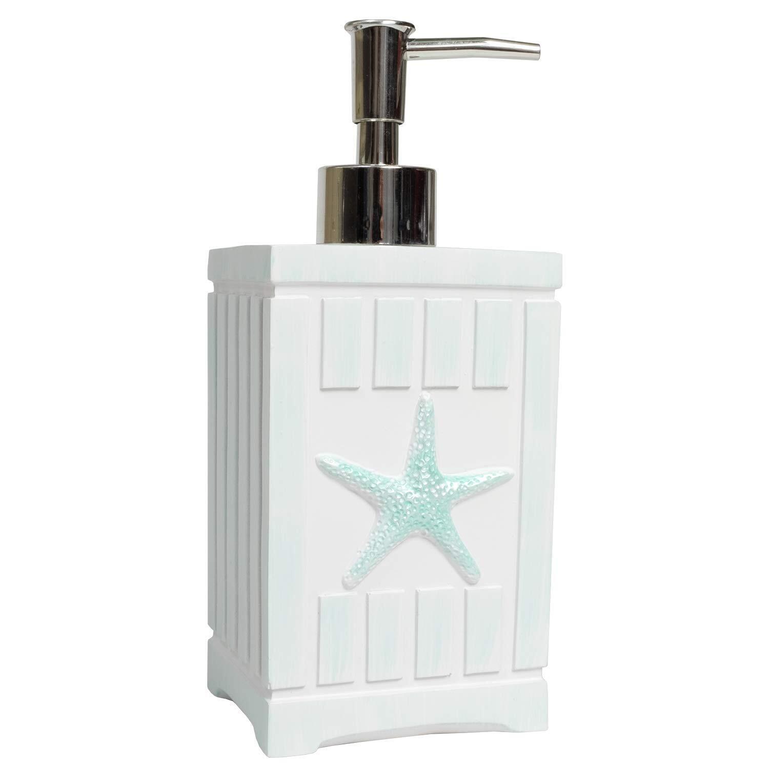 Sweet Home Collection Dispenser di sapone per vasca da bagno e doccia in resi...