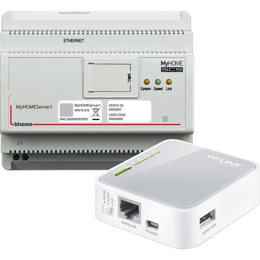 1 BTicino MHSERVERKIT composto dal server art. MyHOMEServer1 e un Access Point